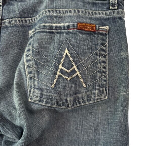 7 For All Mankind A Pocket Flare Bootcut Jeans Women's Size 30 - Picture 8 of 12
